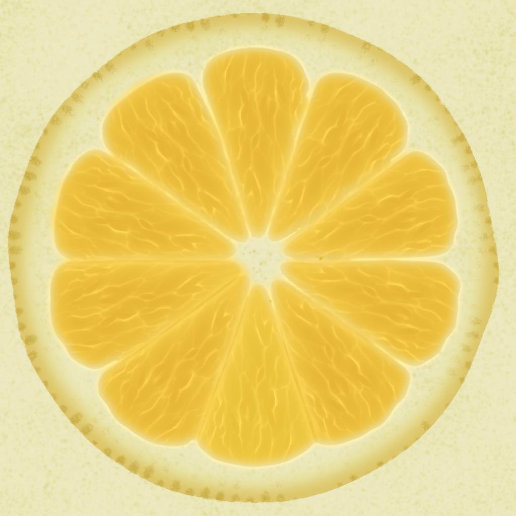 Lemon Slice Cross Section