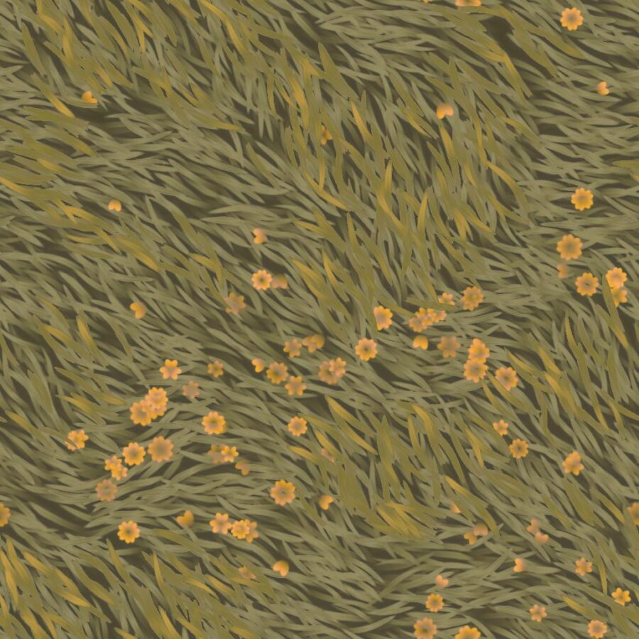 Stylized Meadow Grass Texture