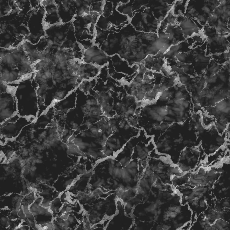 Marble Texture with White Cracks and Black Background