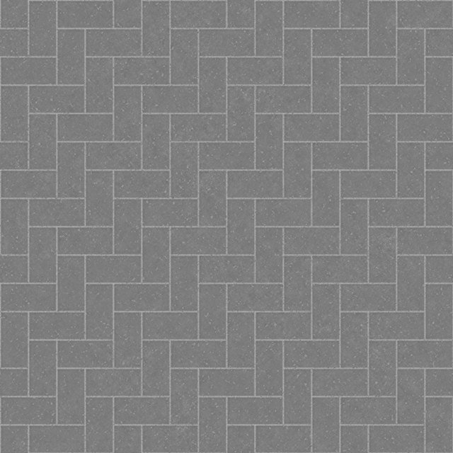 Roughness map of Red Brick Texture in Herringbone Pattern