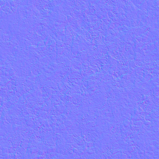 Normal map of Asphalt Texture Covered by Bitumen