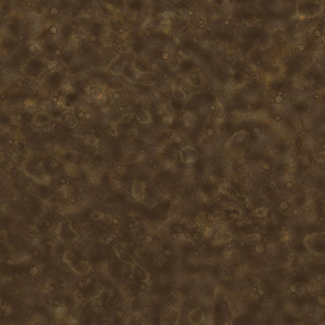 Colour map of Wet Muddy Ground Texture with Rocks and Stones
